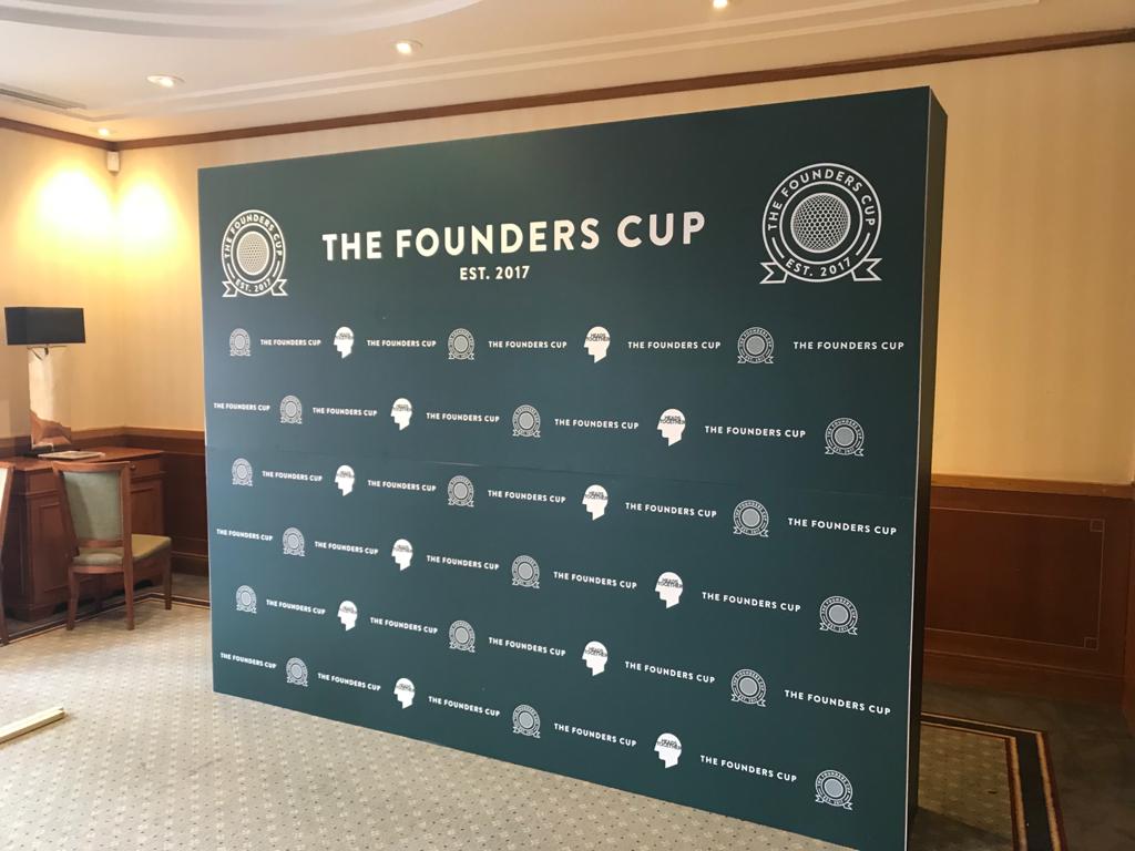 The Founderes Cup Event Trophy Backdrop