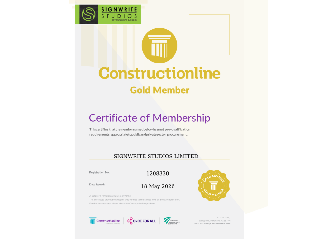Signwrite Studios Ltd Achieves Constructionline Gold Membership Accreditation - Signwrite Studios Untitled design 9