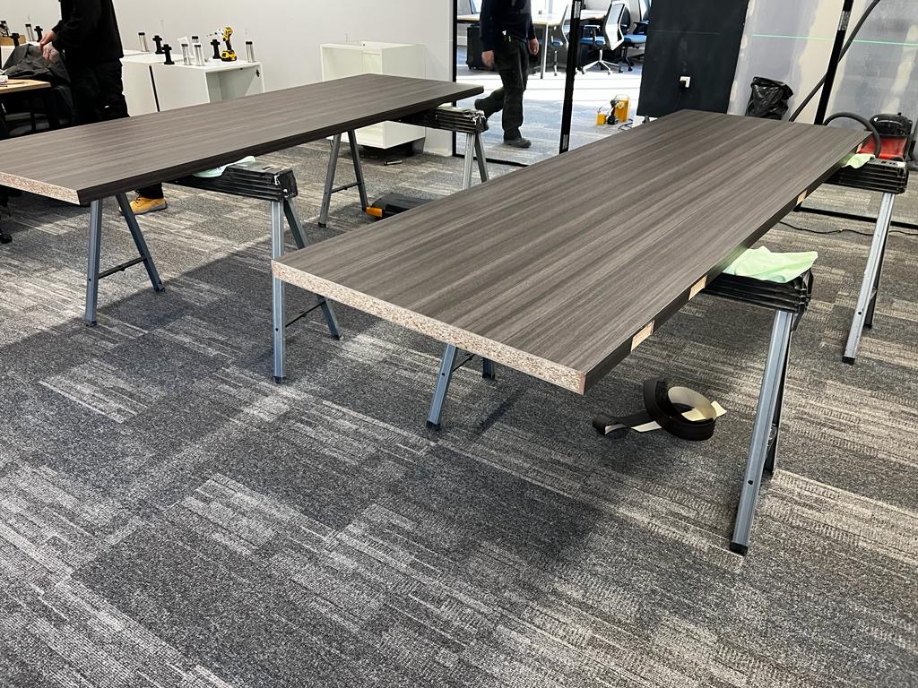 Door Wrapping in Commercial Spaces: The Simple Upgrade That Changes Everything - Signwrite Studios Internal Door Wraps using Coverstyl NF56 Ebony Black Wood vinyl 2
