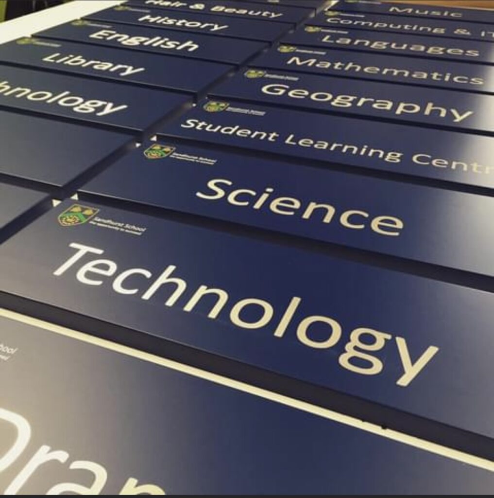 Sandhurst Secondary School Wayfinding Room Names