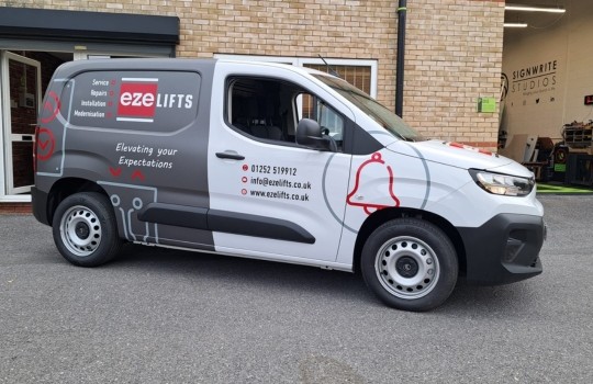 From Rough Idea to Real World Impact: Turning Creative Possibilities Into Signs, Graphics and Branded Spaces - Signwrite Studios Eze Lifts Berlingo3