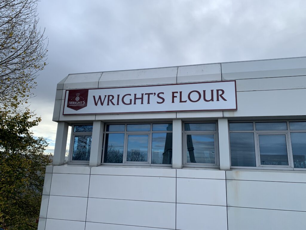 From Rough Idea to Real World Impact: Turning Creative Possibilities Into Signs, Graphics and Branded Spaces - Signwrite Studios Wrights Bakery Enfield - Sign Tray with Fret Cut Acrylic Letters - After