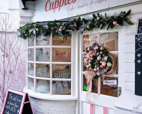 External signage & A-Board signs printed & installed for Cuppies 'n' Cream in Hartley Wintney
