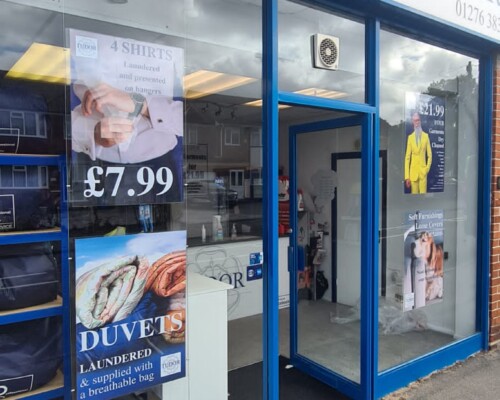 External Sign Tray and digitally printed promotional posters