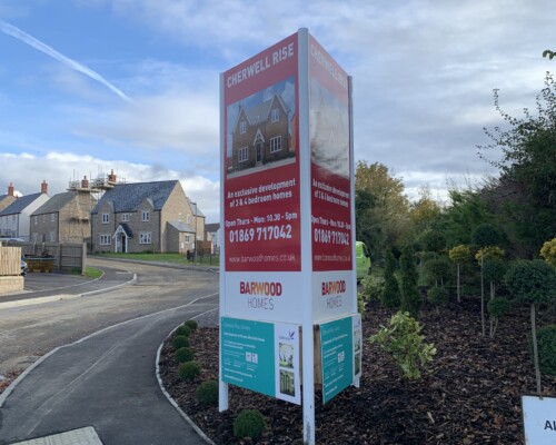 Large format structure Post Mounted Panel Signs 220041682