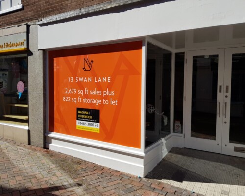 Wadham & Isherwood | Empty Commercial Space Marketing Window Sticker 2492761087