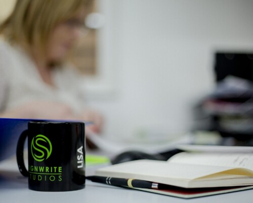 About - Signwrite Studios Signwrite Studios_Lisa Office Shot