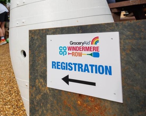 Corporate event registration sign on durable Foamex material – clear, professional, and welcoming Durable Foamex sign for guest registration at business events