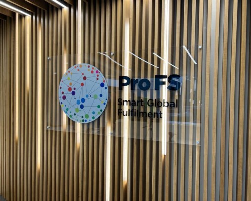 Office Interiors | Branded Acrylic Sign, wall mounted on stand off locators Office Interiors | Branded Acrylic Sign, wall mounted on stand off locators